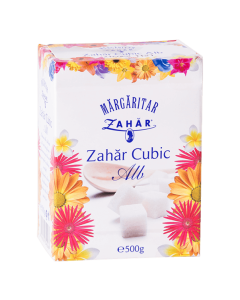 Margaritar Zahar cubic alb, 500g	