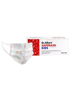 Masti medicale tip 2 pentru copii albe 30 buc, Dr. Albert - Safemask