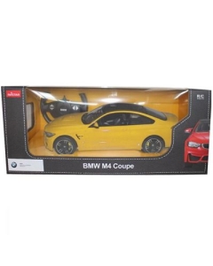 Masina cu telecomanda BMW M4 galben, scara 1: 14, Rastar