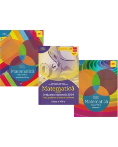 Evaluarea nationala 2024 Matematica Clasa 8 si Culegerile de matematica semestrele 1 si 2 Clubul matematicienilor - Marius Perianu