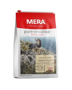 MERA Hrana Uscata Caini Pure Sensitive Fresh Meat Adult Medium/Maxi Pui si Cartof 12.5 kg