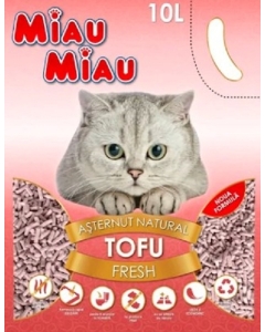 MIAU MIAU Asternut igienic pentru Pisici Tofu Fresh, 10 l