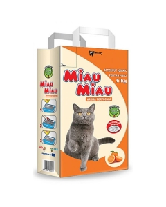 MIAU MIAU Asternut igienic Pisici cu Aroma de Portocale 6 kg Nisip pisica Miau Miau grupdzc
