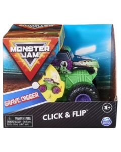 Monster Jam Grave Digger Seria Click Flip scara 1: 43