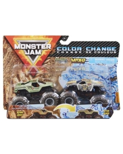 Monster Jam Set 2 Masinute Soldier Fortune si Max-d Color Change