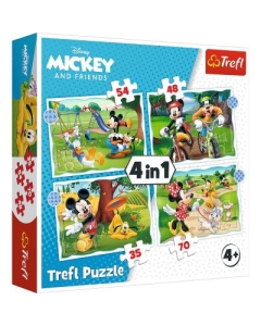 Puzzle 4in1 Mickey Mouse ziua deosebita