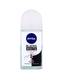Nivea Deodorant Invisible Black&White Clear roll-on, 50 ml