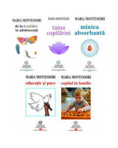Despre educatia, dezvoltarea, drepturile si evolutia copilului, autor Maria Montessori - Pachet 5 carti