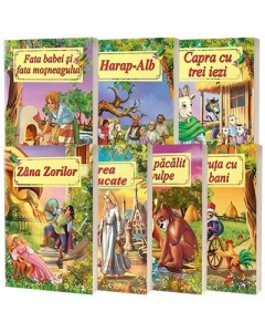 Pachet 7 carti ilustrate format A4 - Povesti de autori romani