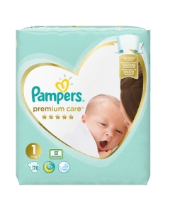 Pachet Pampers Premium Care Scutece Nr 1 (2 - 5 kg), 78 buc x 2
