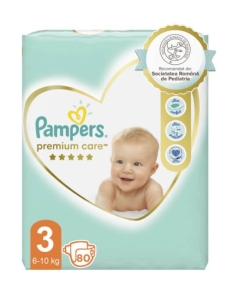 Pampers Premium Care Scutece Marimea 3 (6-10 kg), 80 buc