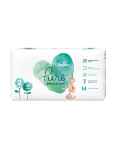 Pampers Pure protection Scutece Nr 2 (4 - 8 kg), 39 buc