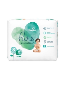 Pampers Pure protection Scutece Nr 3 (6 - 10 kg), 31 buc