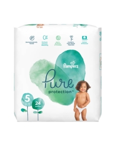 Pampers Pure protection Scutece Nr 5 (11+ kg), 24 buc