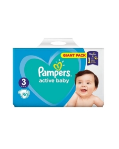 Scutece Pampers Active Baby Nr.3 (6-10kg) 90 bucati	