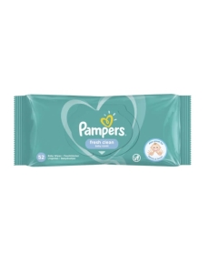 Pachet Pampers Fresh Clean Servetele umede, 52 buc x 12