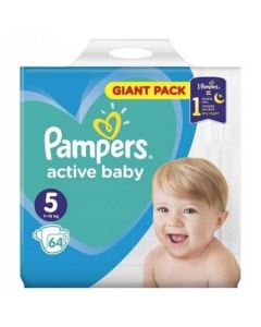 Pampers Active Baby Nr.5, 11-16kg, 64 bucpe grupdzc.ro✅. Descopera gama copleta de produse la oferte speciale✅!