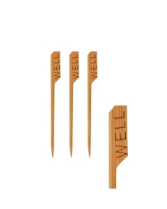 Set 250 bete pentru friptura, unica folosinta, din bambus, lungime 90mm