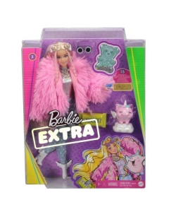 Papusa Extra Style Fluffy Pinky, Barbie