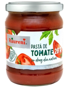 Pasta de tomate 28R, 520g, Raureni