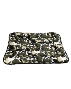 Perna camping Caini, Camouflage L 82x65 cm, Verde Crem, 4Dog Deluxe