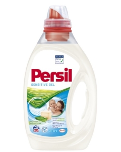Persil Detergent lichid pentru haine/rufe, Sensitive Gel, 20 spalari, Aloe Vera 1L