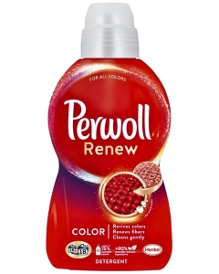  Detergent lichid pentru haine/rufe, Perwoll Renew Color, 18 spalari, 990 ml