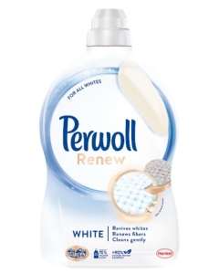 Perwoll Detergent lichid pentru haine/rufe, Renew White, 54 spalari, 2.97L