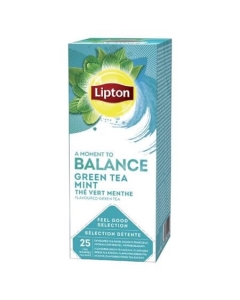 Lipton Ceai Verde Mint, 25 pliculete