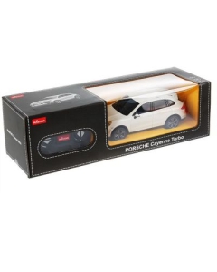 Masina cu telecomanda Porsche Cayenne Turbo alb cu scara 1 la 24, Rastar