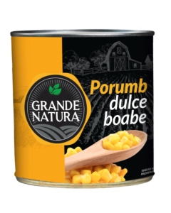 Porumb dulce boabe 425gr, Grande Natura