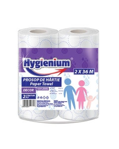 Prosop de hartie 2 role x 36 m, Purple, Hygienium