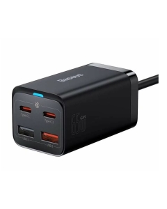 Incarcator rapid universal Baseus GaN3 Pro, 2x USB-C, 2x USB, 65W, Negru