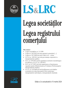 Legea societatilor. Legea registrului comertului. Editie actualizata la 10 martie 2024