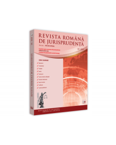Revista romana de jurisprudenta nr. 4/2020 - Evelina Oprina