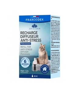 Rezerva pentru Vaporizator Antistres cu feromoni pentru camera, pentru pisici, 48 ml, Francodex