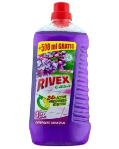 Detergent universal pentru pardoseli Floral (roz) 1.5 L, Rivex