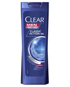 Sampon Action 2-in-1 pentru toate tipurile de par, 400 ml, Clear Men Classic