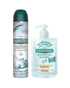 Sanytol Virucid Gel dezinfectant maini 250 ml, avizat Ministerul Sanatatii + Dezinfectant deodorizant fresh 300 ml 