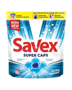 Detergent automat capsule Savex super ULTRA BRIGHT 15buc