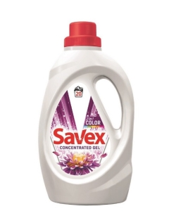 Savex detergent lichid pentru haine/rufe, 2in1 color 20 spalari, 1.1L