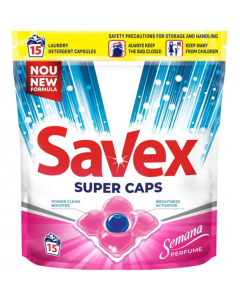 Detergent automat capsule Savex super caps semana 15buc