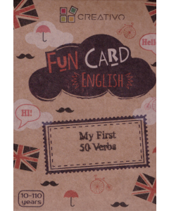 Fun card English. My First 50 Verbs