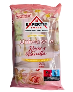 Servetele umede Roses & Vanilla, 50 buc Expertto