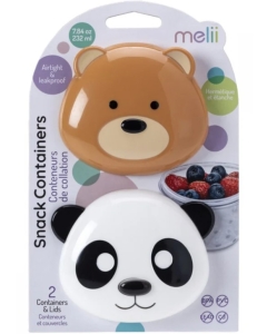 Set 2 recipiente hrana bebe model panda si urs Melii