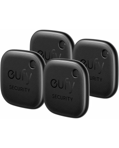 Set de 4 eufy Security SmartTrack Link, compatibil cu iOS, Rezistent la apa, Negru