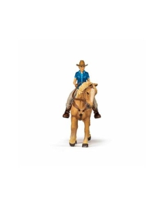 Set figurina Cowgirl (Vacarita) pe Cal USA, Papo