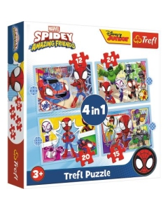 Puzzle 4in1 echipa Spiday