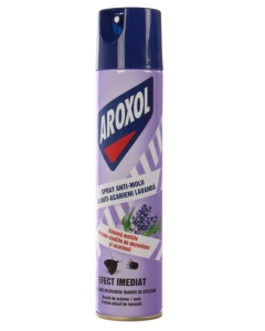 Spray anti-molii, Lavanda, 250 ml, Aroxol. Produs pentru eliminarea insectelor si a gandacilor