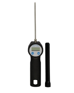 Termometru bucatarie digital, rezistent la apa, interval masurare -50/+300 gr C, gradatie 0,1 gr C, sonda inox 12 cm, capac protectie, 5x(H)29 cm, Hendi